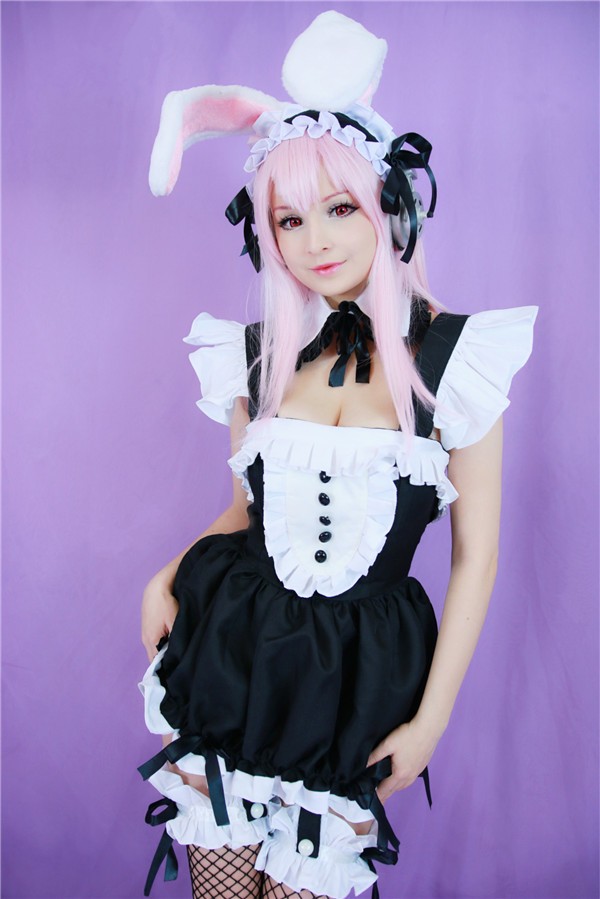 Hidori Rose-Sonico Bunny Maid（Super Sonico）（56P/2V/184MB） COSPLAY-第1张