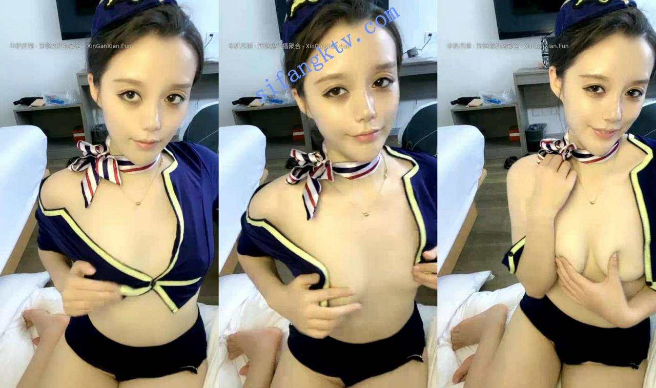 高颜值性感女神 女飞行员 蜜桃臀魔鬼身材+空姐制服诱惑 图 02