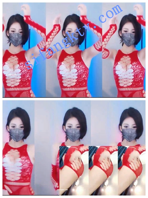 虎牙精品 超美女神 沪娱小酒酒 520定制蕾丝内内骚舞 图 09