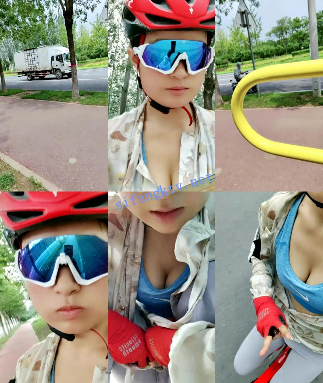 户外骑行裸露~ 瑜伽教练永嘉 高难度裸体~展示人体艺术! 图 01