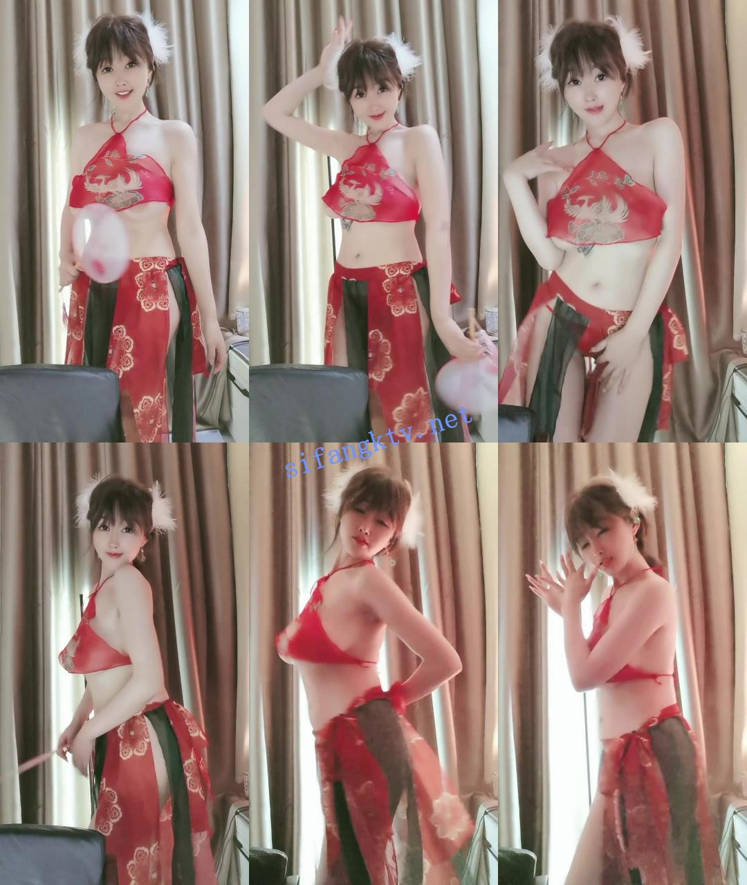 ☸舞蹈系G乳女神 蒙娜丽莎 绝美扇子舞!2只大奶按捺不住 图 08