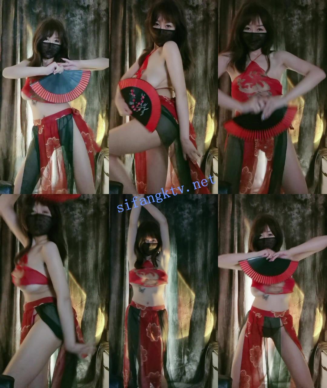 舞蹈系G乳女神 烟雨蒙蒙 一字马绝美扇子舞 大奶抖飞起 图 07