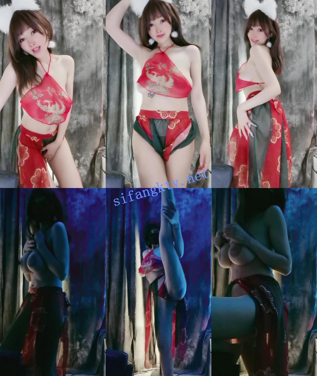 舞蹈系G乳女神 烟雨蒙蒙 一字马绝美扇子舞 大奶抖飞起 图 08