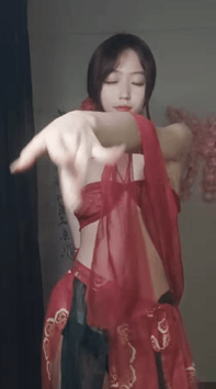 ♆ 萝莉小羊 舞蹈系校花回归! 汉服扇子舞~道具~骚到炸裂! 图 01