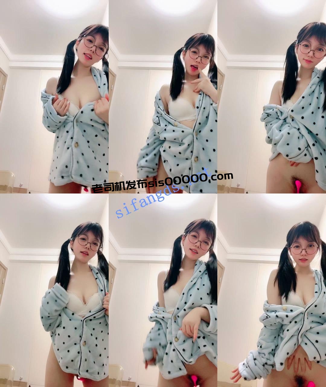 ♆ 糖心蛋蛋 双马尾眼镜学生妹! 骚舞~掰穴道具自慰~过瘾! 图 04