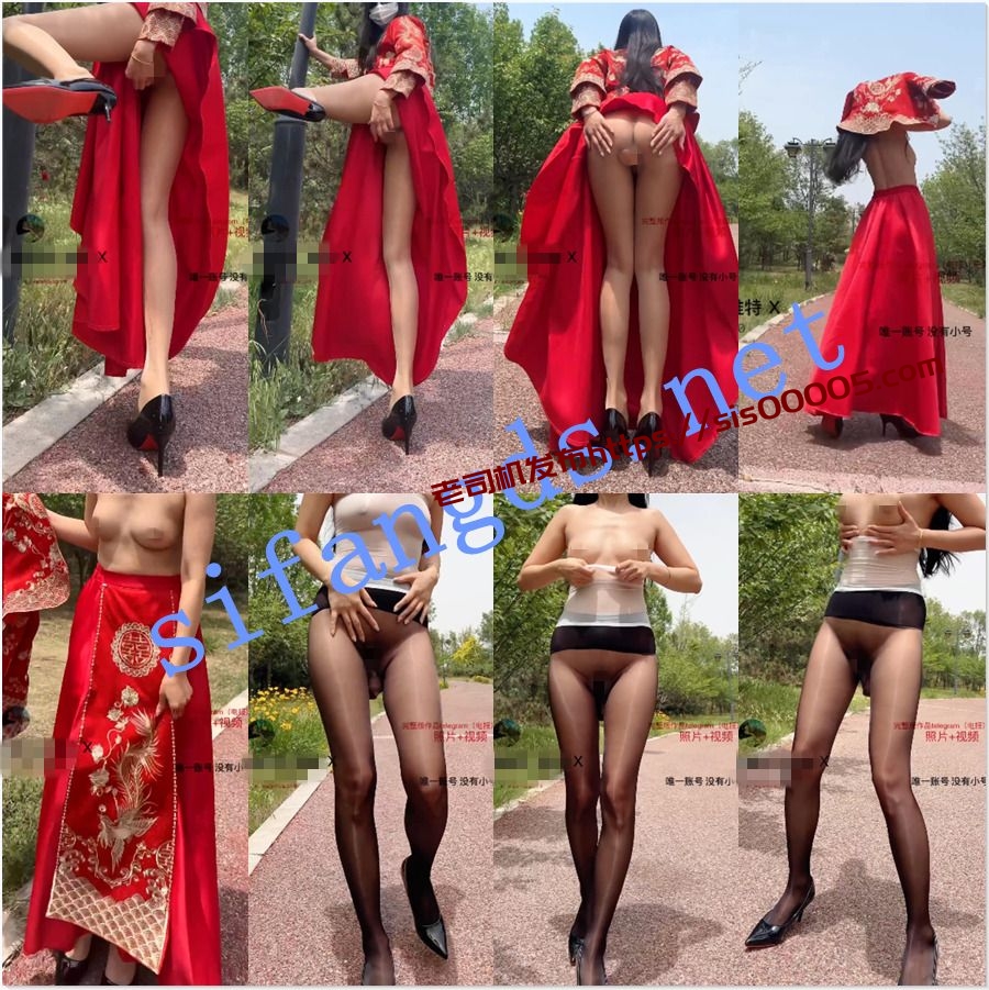 边走边尿 烧婊子 金秘书+虾米 5月露出裸舞喷尿福利 图 09