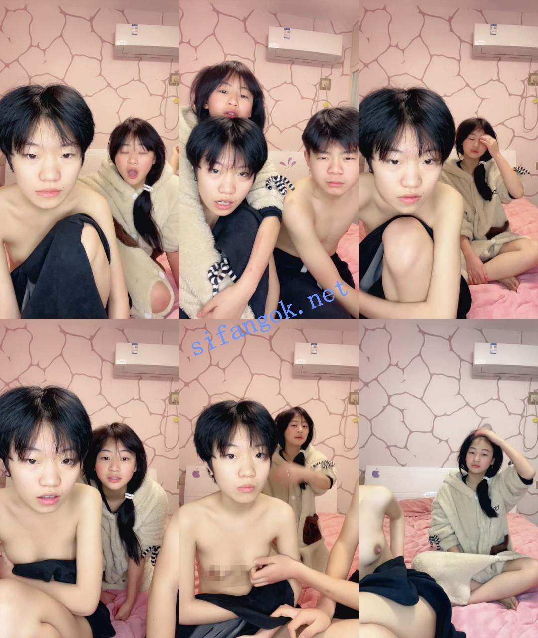 ~短发中性少女~ 小花朵啊 当兄弟一样的~无套啪啪~射脸! 图 01