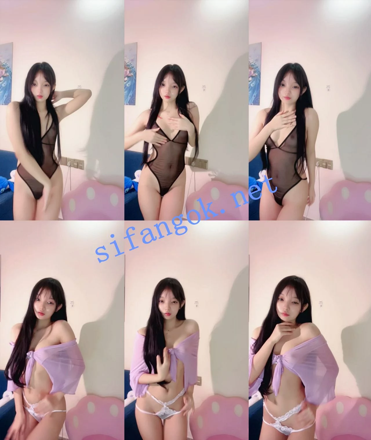 校花女神下海!~ 鬼鬼啊 纤细小蛮腰~裸舞~道具自慰~~ 图 03