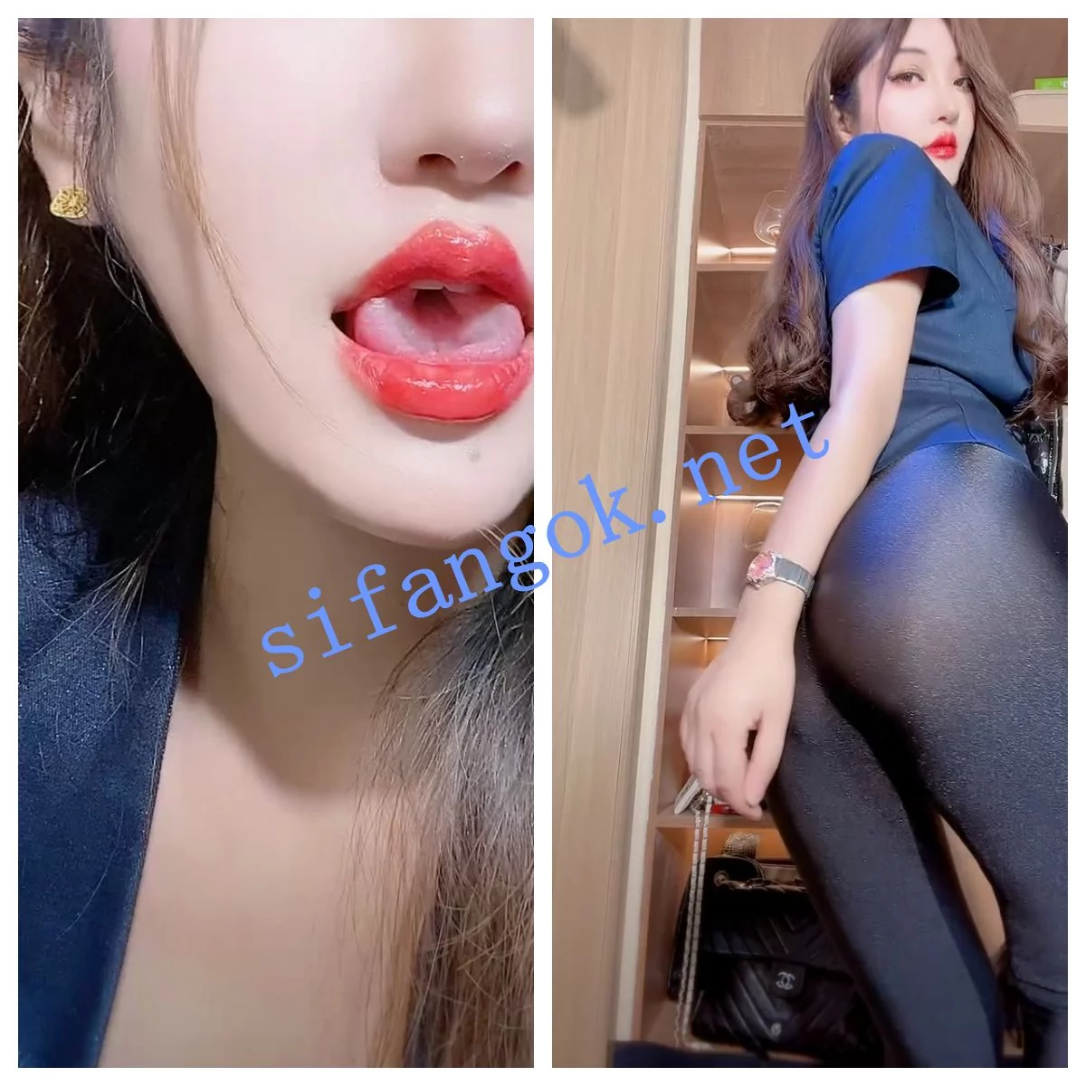 快手 金小美 半透紧身裤 红唇舌技 技术真棒 图 06