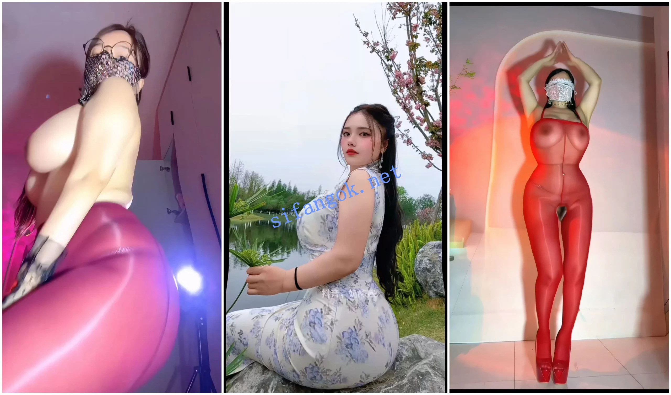 抖音福利 高挑肥臀大奶BBW御姐 奶酪酱 裸舞道具自X 图 06